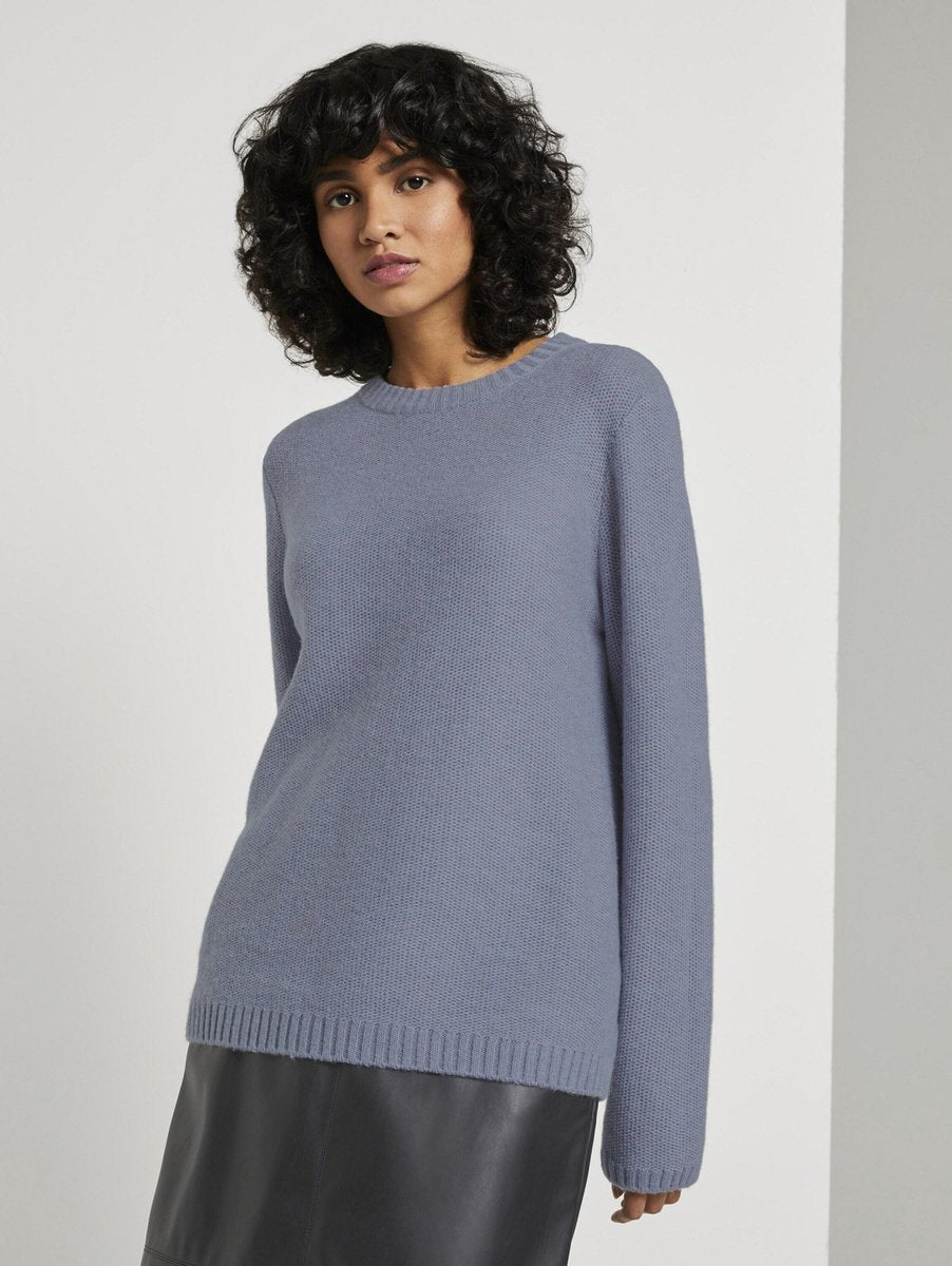 Mine To Five trui Smoky Blue-M