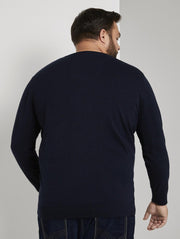 Tom Tailor Men + trui Marine-Xxxl