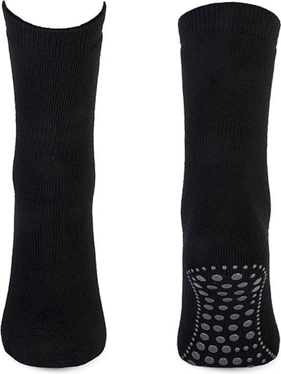 Anti-slip - Huissokken - Zwart - Maat 39-42