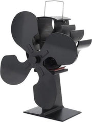 Dexters® Ecofan Original kachelventilator - duurzaam Ecofan - Warmte aangedreven aluminium ventilator voor houtkachels en gaskachels - zwart