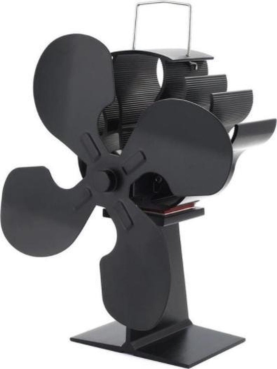 Dexters® Ecofan Original kachelventilator - duurzaam Ecofan - Warmte aangedreven aluminium ventilator voor houtkachels en gaskachels - zwart
