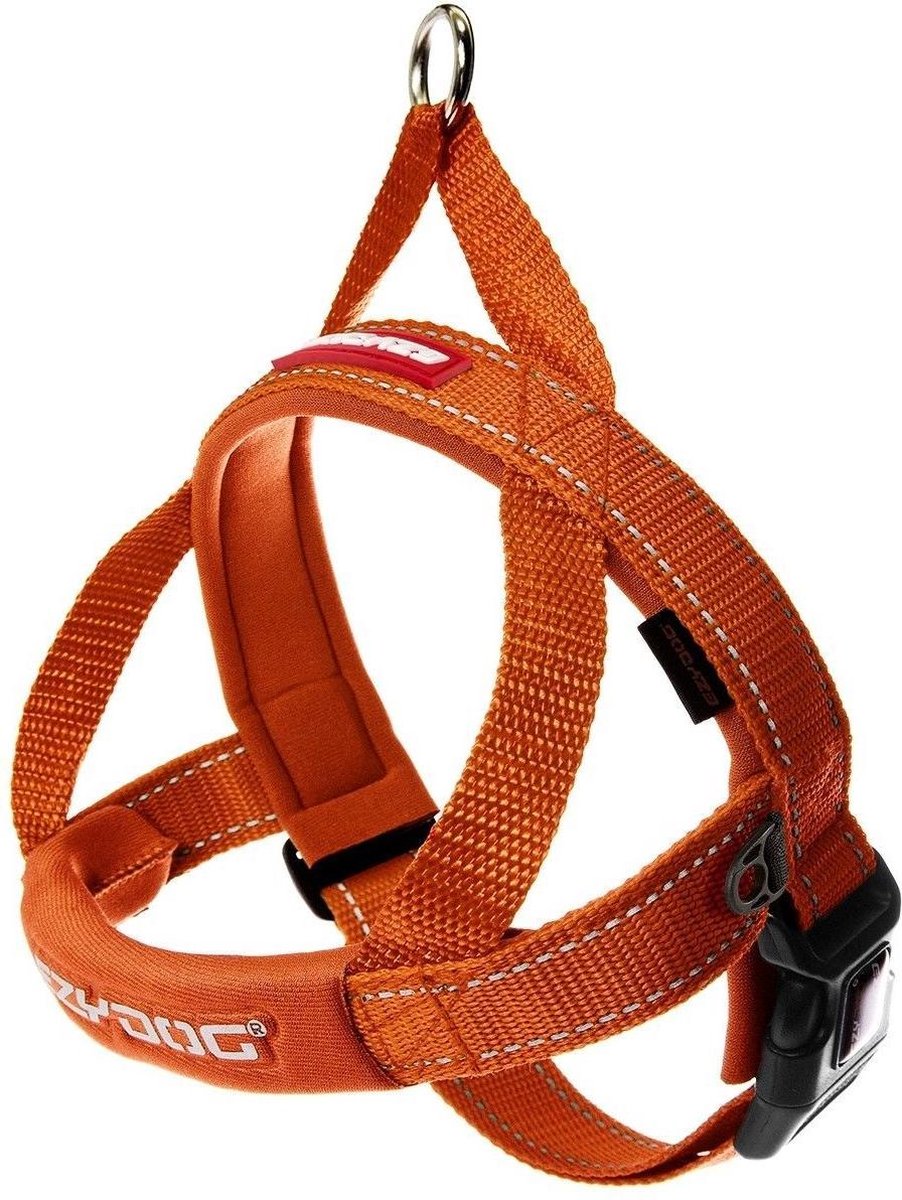 EzyDog Quick Fit Hondenharnas / tuig - XS - Oranje