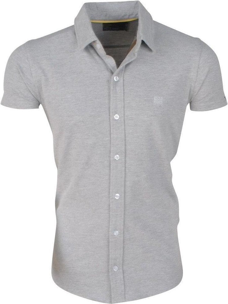 MZ72 - Heren Polo Overhemd - Stretch - Priam - Grijs