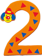 Small Foot Cijfer 2 Clowns Hout 8 Cm