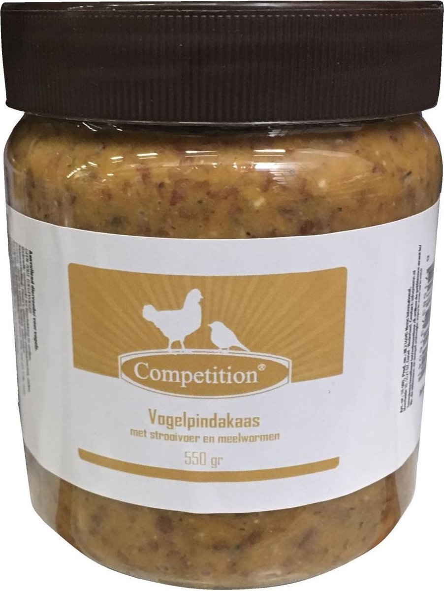 Competition vogelpindakaas met strooivoer - 550 gram