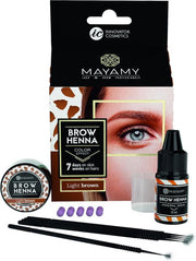 MAYAMY Henna Brows homekit Light Brown | | Licht Bruin DIY