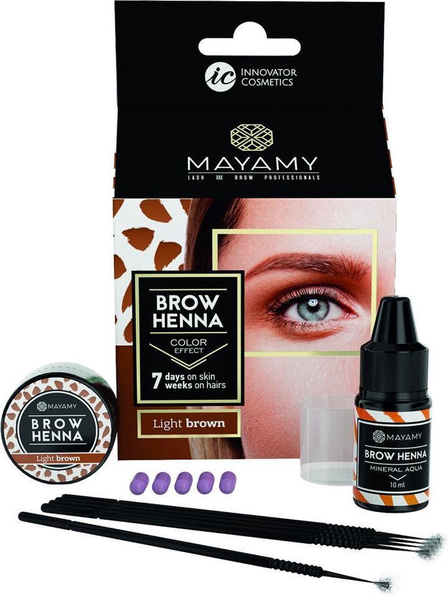 MAYAMY Henna Brows homekit Light Brown | | Licht Bruin DIY