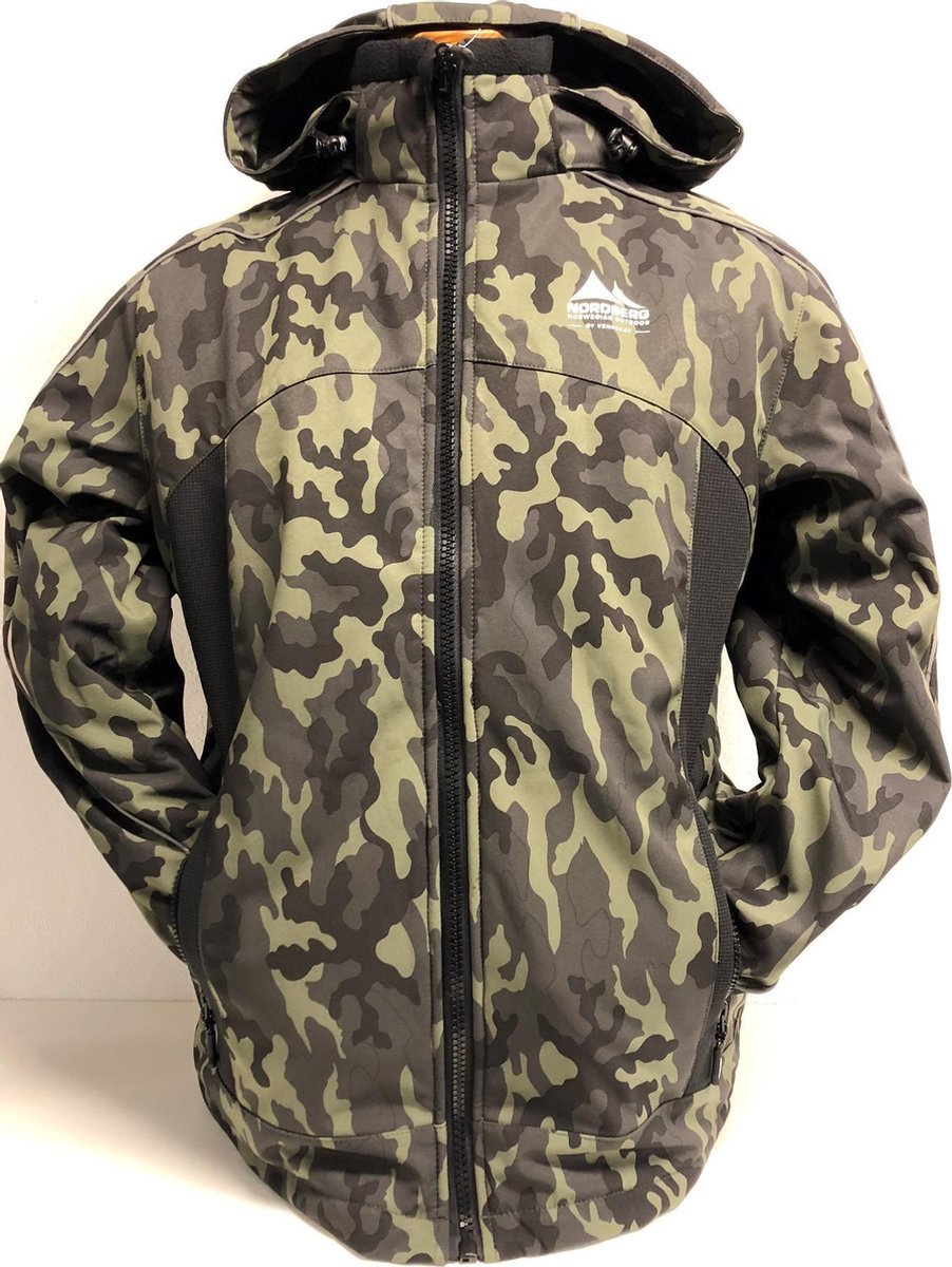 Nordberg heren softshell winterjas camouflage maat XXL