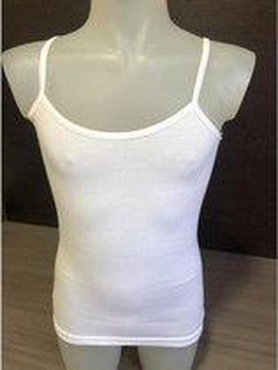 HL-tricot meisjes hemd  - 164  - Wit