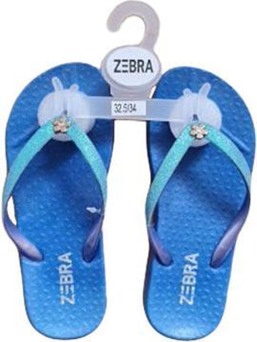 Meisjes slipper - Glitter Blue - 35/36