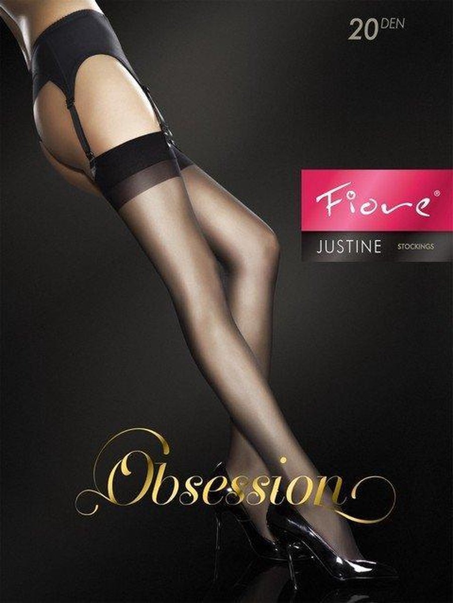 Fiore Justine 20 jarretelkousen Zwart maat 5 (44/46)