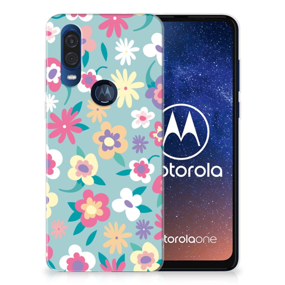 Motorola One Vision | TPU Case | Flower Power
