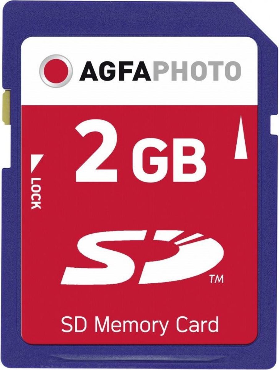 AgfaPhoto SD Memory cards flashgeheugen 2 GB