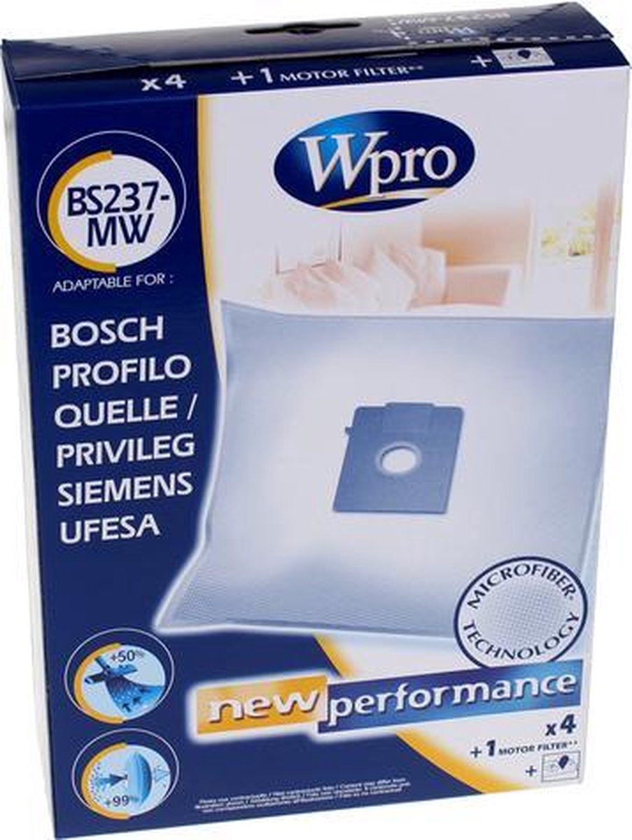 Microvezel stofzuigzakken - BOSCH - 4 st