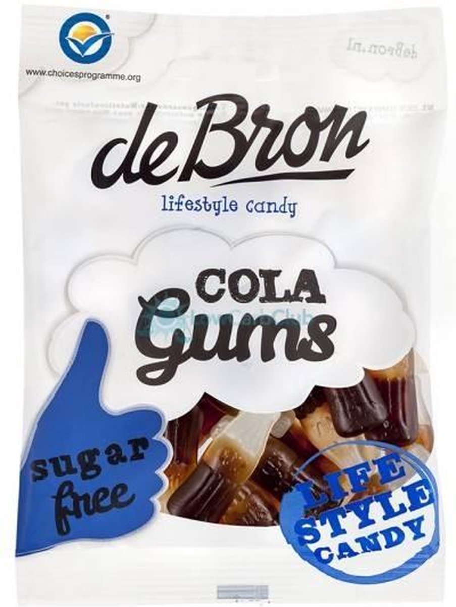 De Bron - Lifestyle Candy - Suikervrije Cola Gums (12x100g)