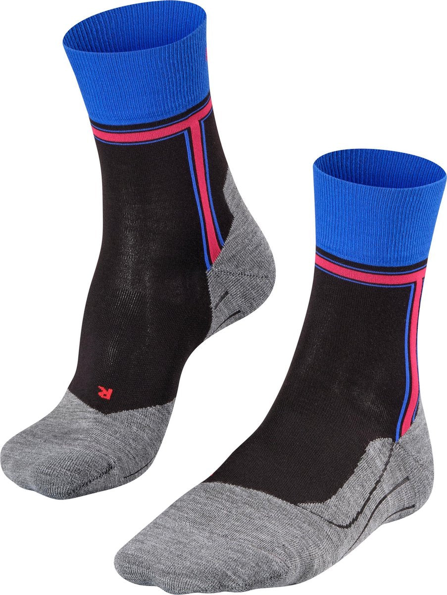 FALKE RU4 The T Heren Hardloopsokken - Zwart - Maat 39-41