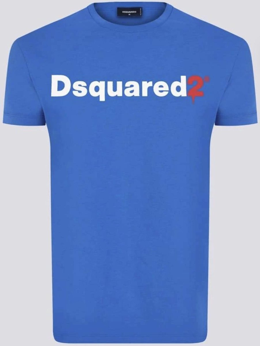 Dsquared2  Heren T-shirt blauw