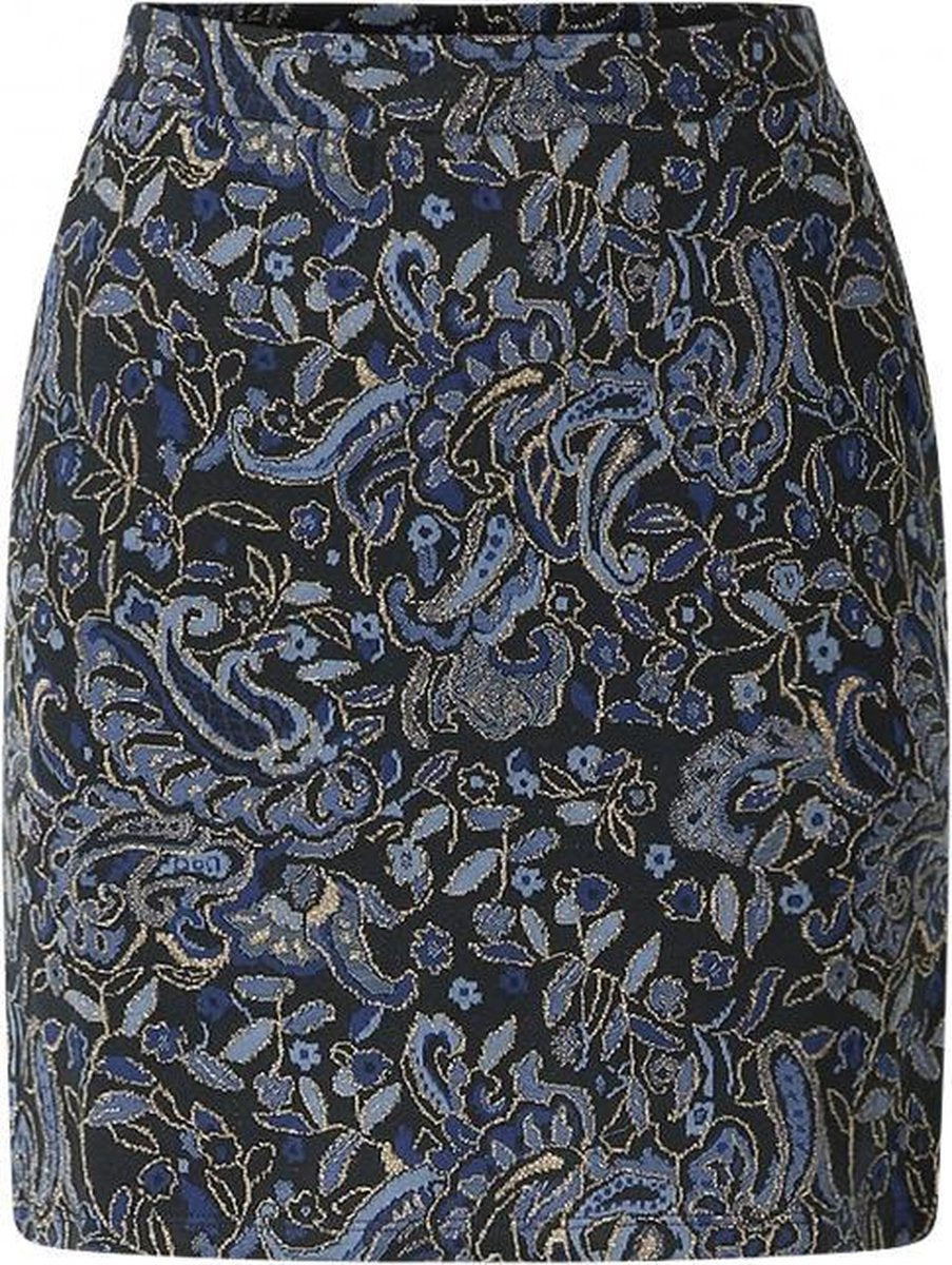 YEST Cara Rok - Dark Blue Multi-col - maat 44