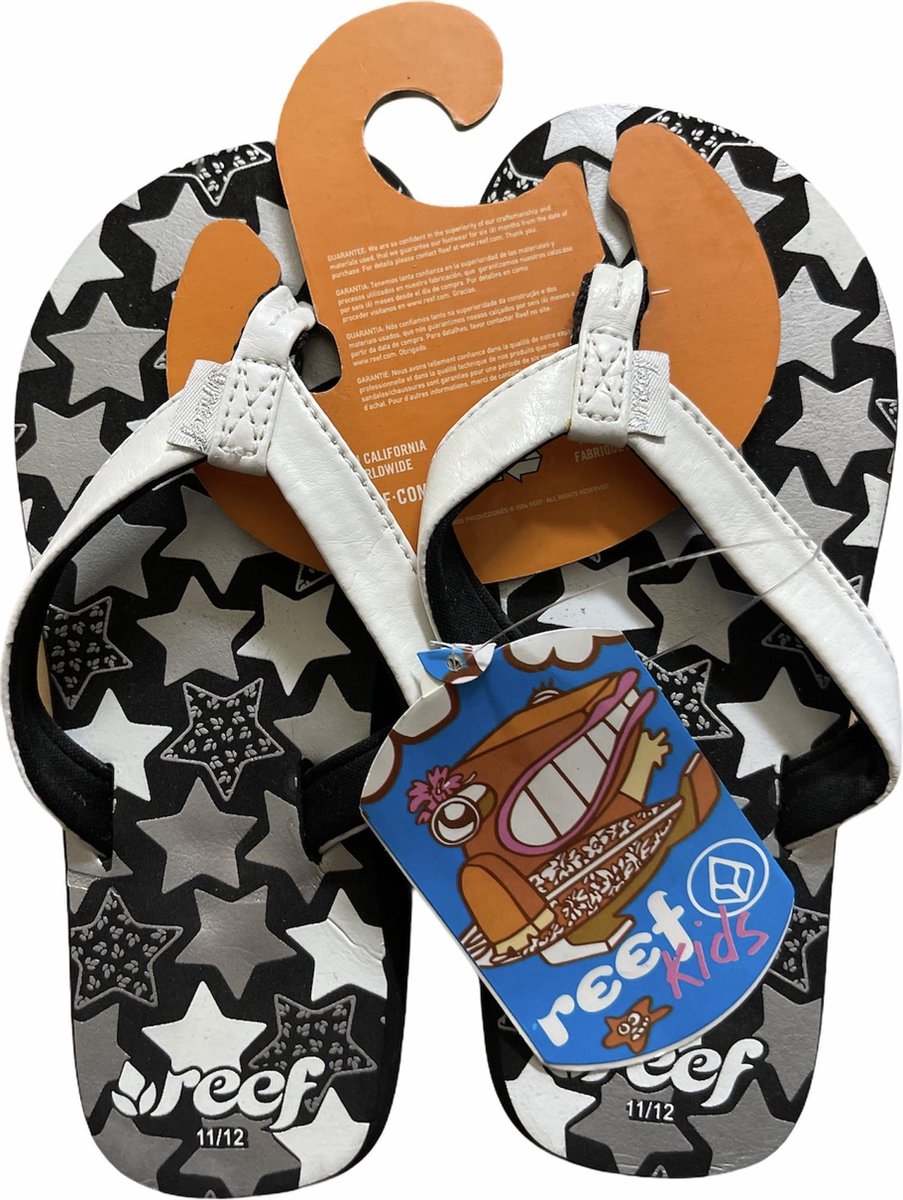 Slippers |  Teenslippers | Reef | Zwart | Maat 28/29