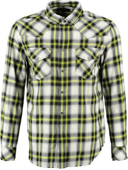 Diesel overhemd drukknopen met vintage rafelboorden - valt ruim - Maat XL