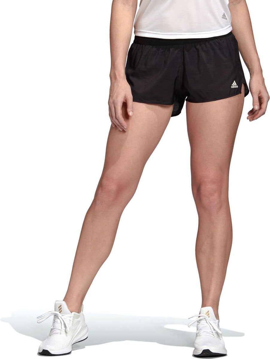 adidas Speed Split  Sportbroek - Maat S  - Vrouwen - zwart/wit
