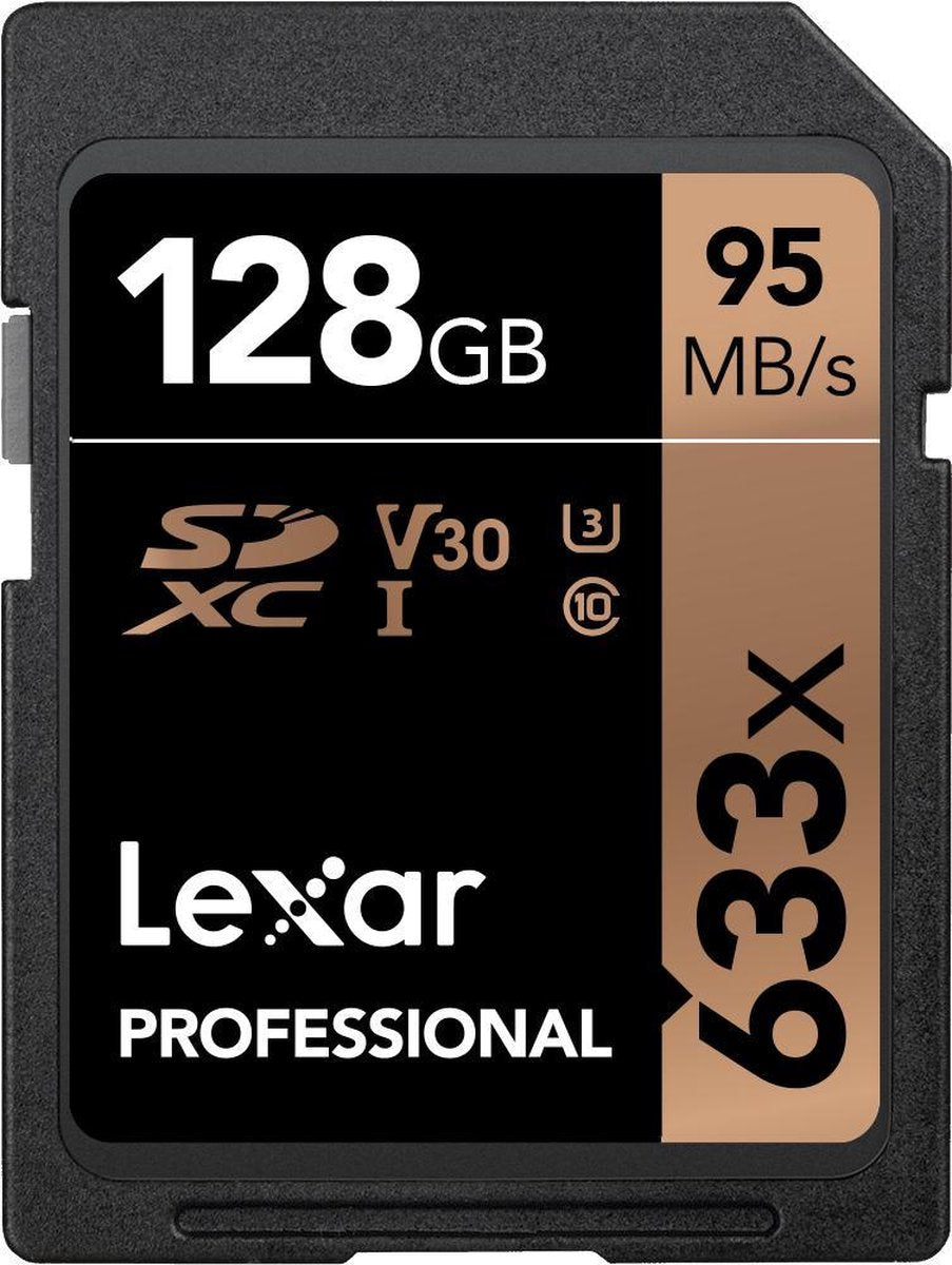 Lexar Professional 633x SDHC 128GB -  95 MB/s UHS-I