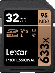 Lexar Professional 633x SDHC 32GB -  95 MB/s UHS-I