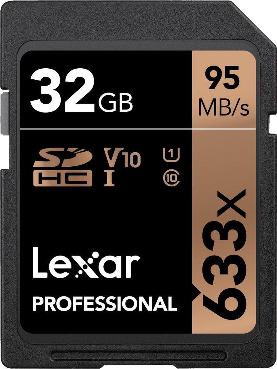 Lexar Professional 633x SDHC 32GB -  95 MB/s UHS-I