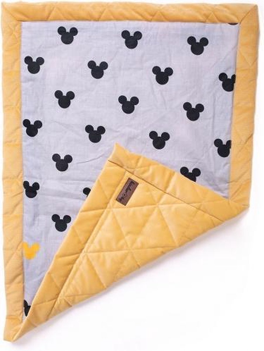 Kinder Hop Deken Triangles Mustard 50 X 70 Cm Katoen Geel