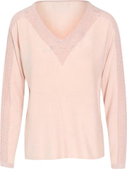 Cassis - Trui met lurex - Oudroze