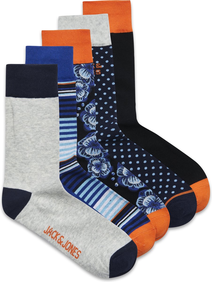 JACK&JONES ACCESSORIES JACBLUEIS SOCK 5 PACK Heren Sokken (Regular) - Maat ONESIZE