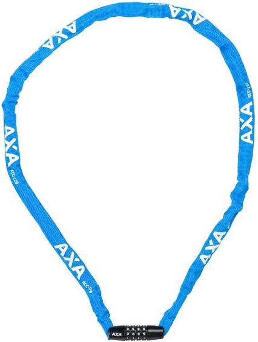 Axa Rigid RRC Kettingcijferslot - 120cm - Blauw