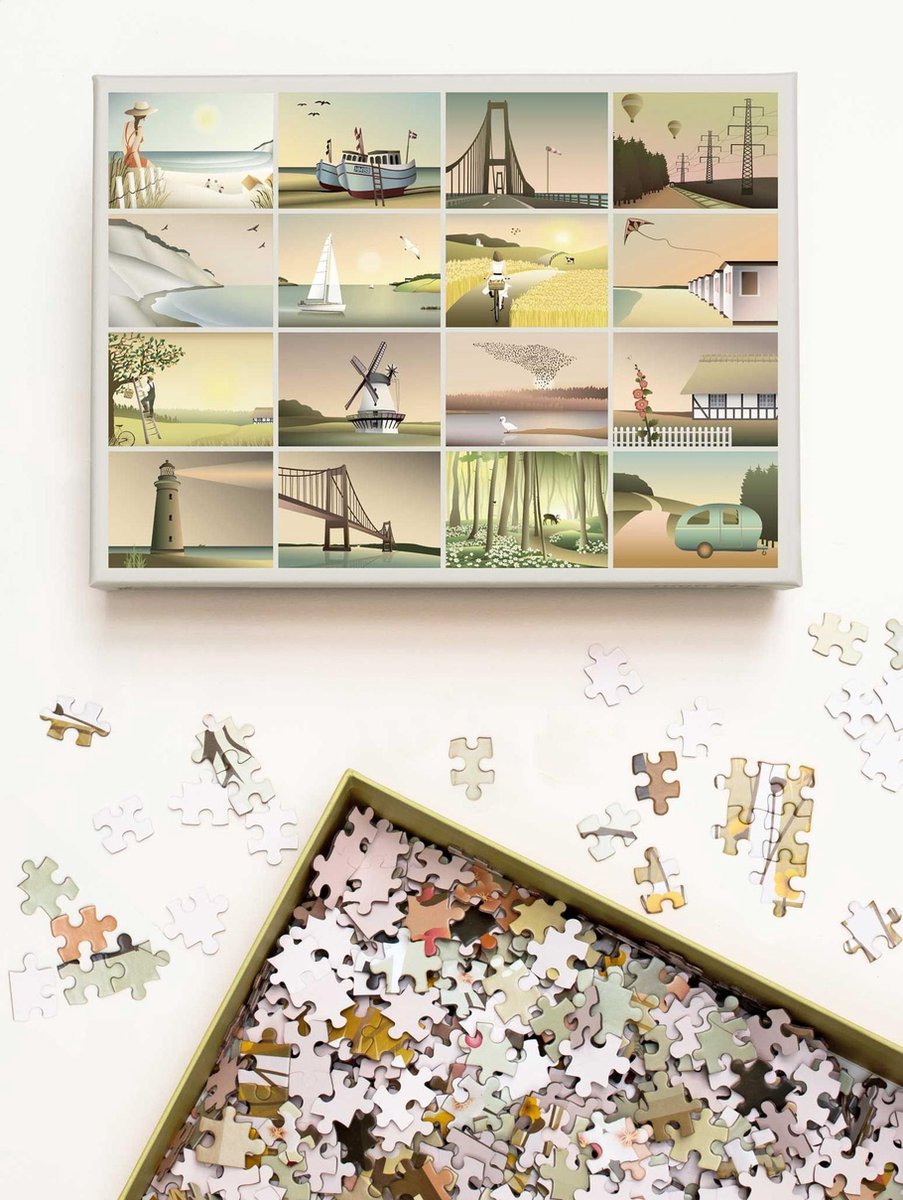 Vissevasse puzzel 1000 stukjes volwassenen - Moments - 63 x 45 cm
