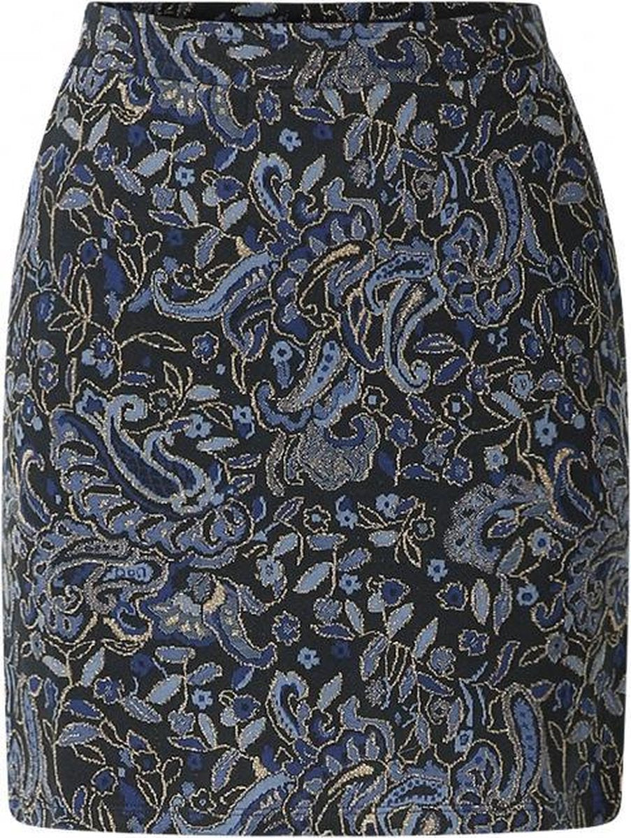 YEST Cara Rok - Dark Blue Multi-col - maat 38
