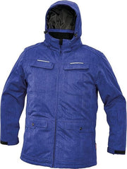 Heren winterjas Olza korenblauw M