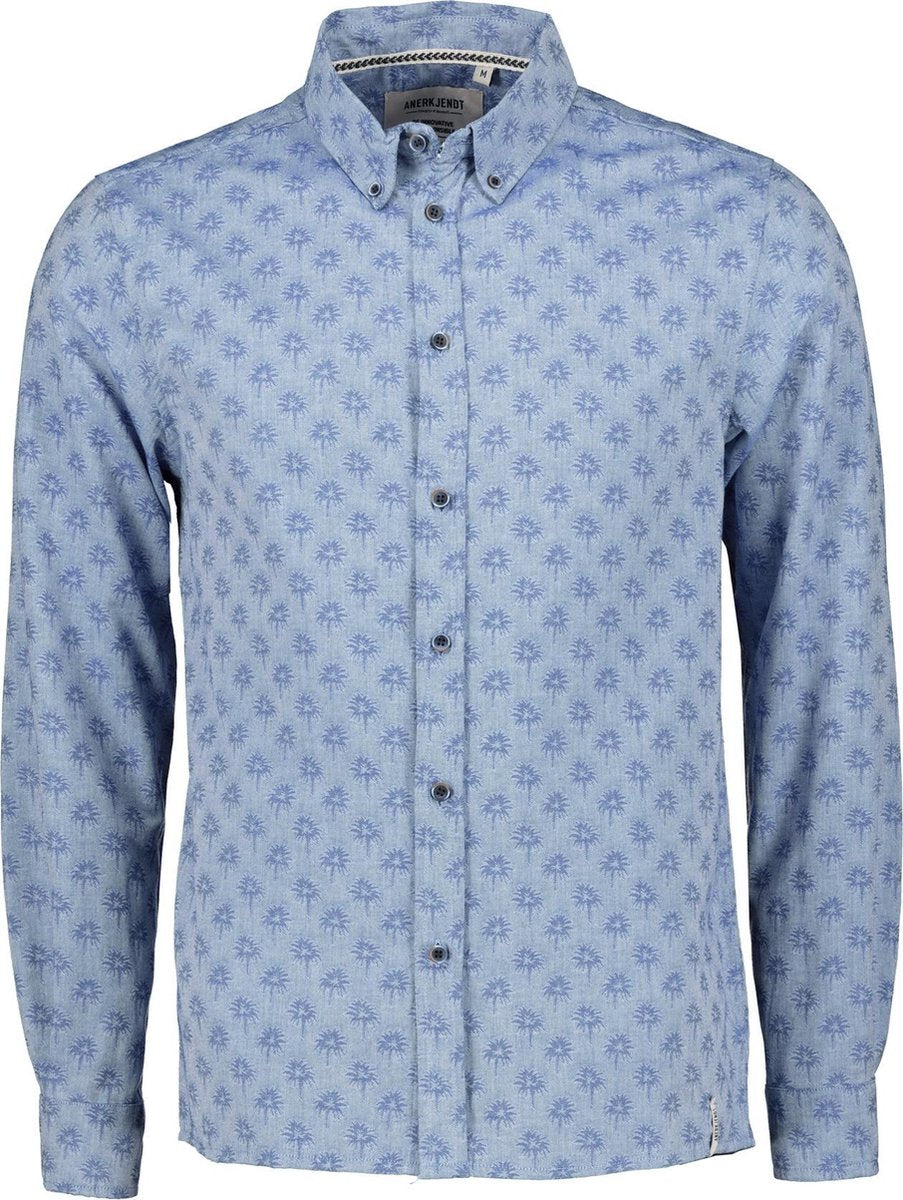 Anerkjendt Overhemd - Slim Fit - Blauw - L