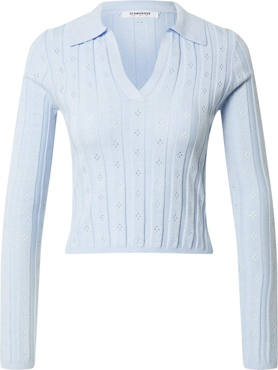 Glamorous shirt Lichtblauw-12 (M)