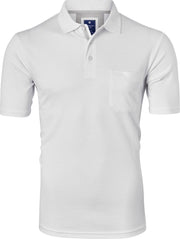 Redmond regular fit poloshirt - wit -  Maat: 4XL
