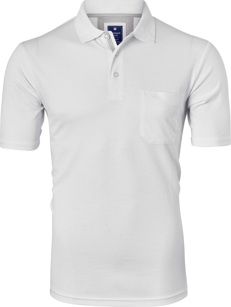 Redmond regular fit poloshirt - wit -  Maat: 4XL