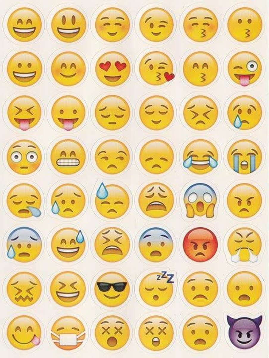 Emoji Smiley Stickers | 240 stickers | 5 velletjes
