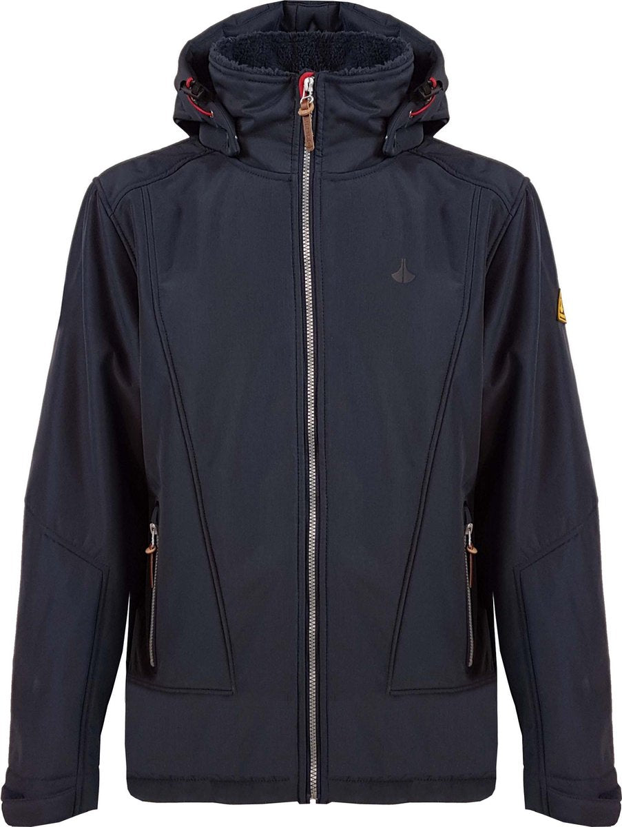 BJØRNSON Softshell Winterjas Teddy Voering Heren Donkerblauw - Maat 5XL - TAMSON