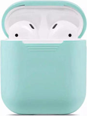 AirPods Hoesje - Siliconen Bescherm Case Hoesje - Mint Groen - Smartphonica