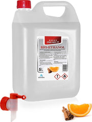 Adana- Bio- ethanol met Sinaasappel & Kaneelgeur-PREMIUM -bioethanol 96