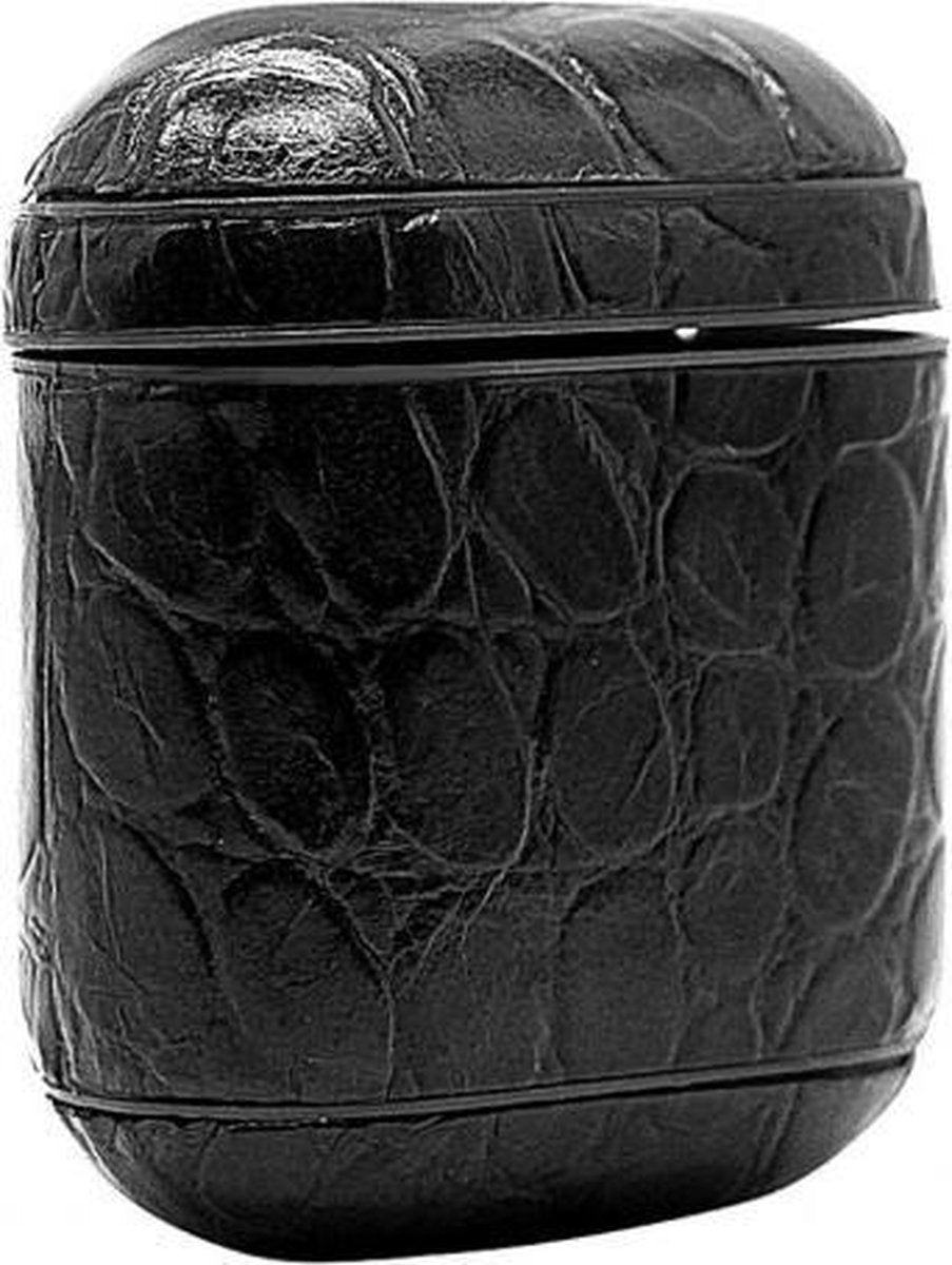 Airpods Hoesje Hard Case - Snake Zwart - Airpod hoesje geschikt voor Apple AirPods 1 en Airpods 2