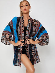 Veelkleurige Kimono Split