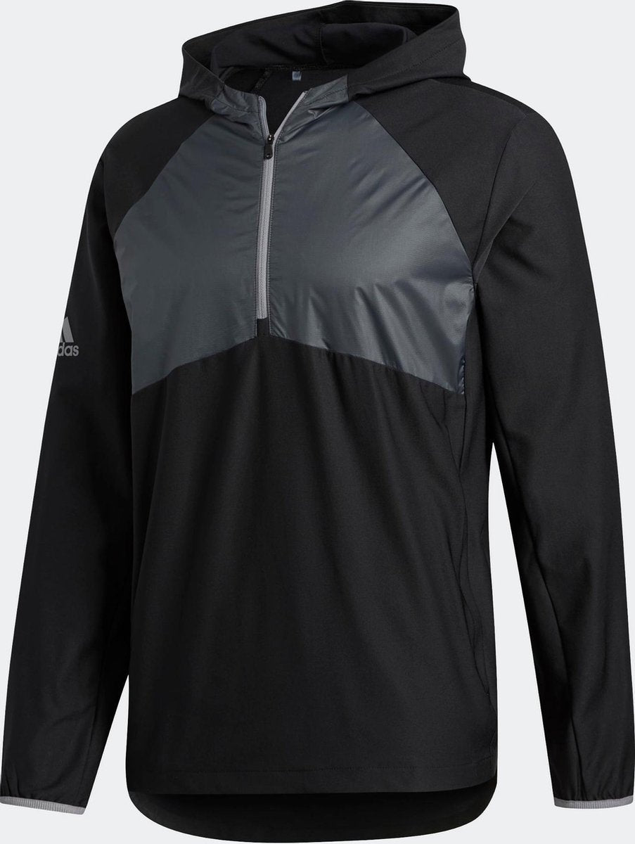 Adidas Windjack Quarter-zip Heren Polyester Zwart Maat Xs