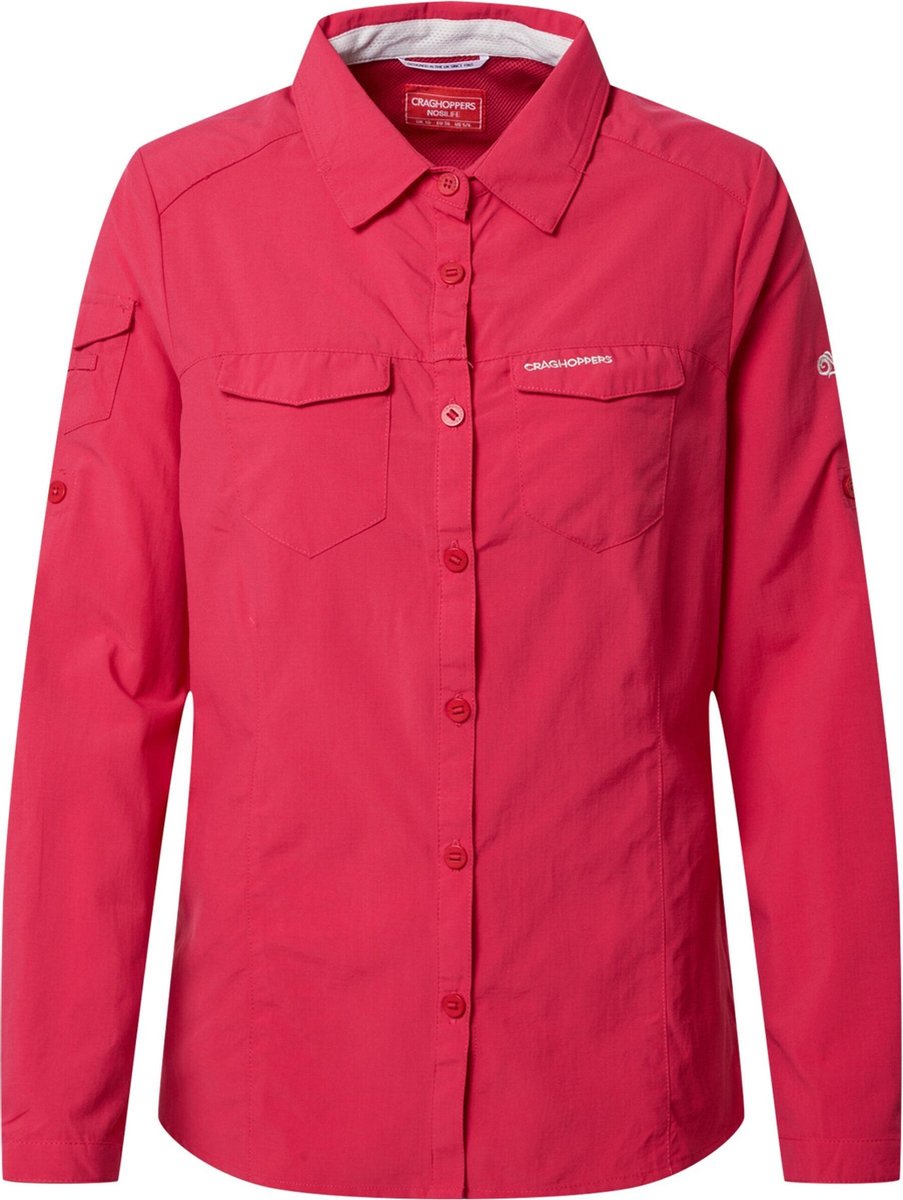 Craghoppers multifunctionele blouse nosilife Donkerroze-12 (L)