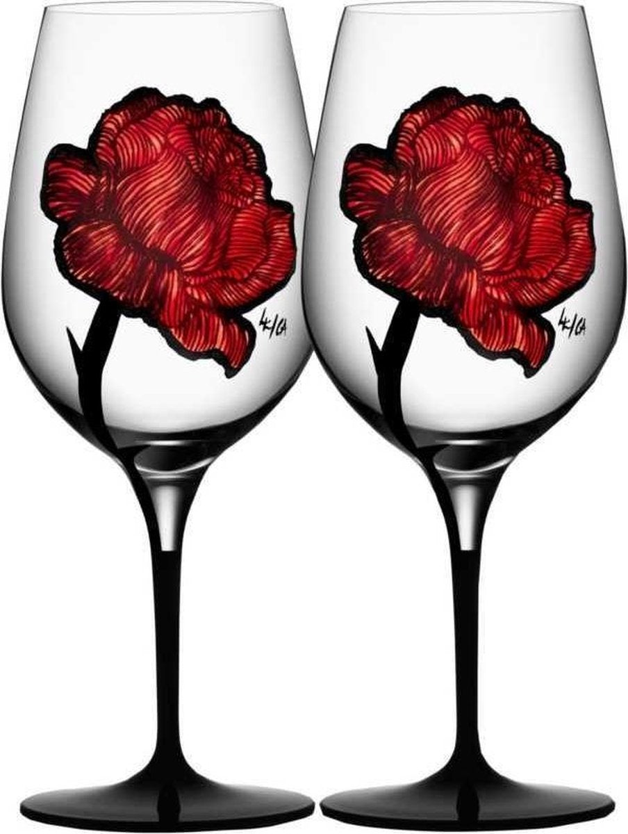Kosta Boda Tattoo Wijnglas - 0.6Ltr - Set 2 stuks