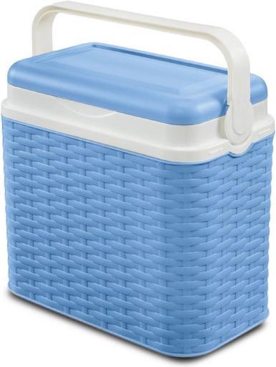VDM Koelbox Rotan blauw 24  ltr