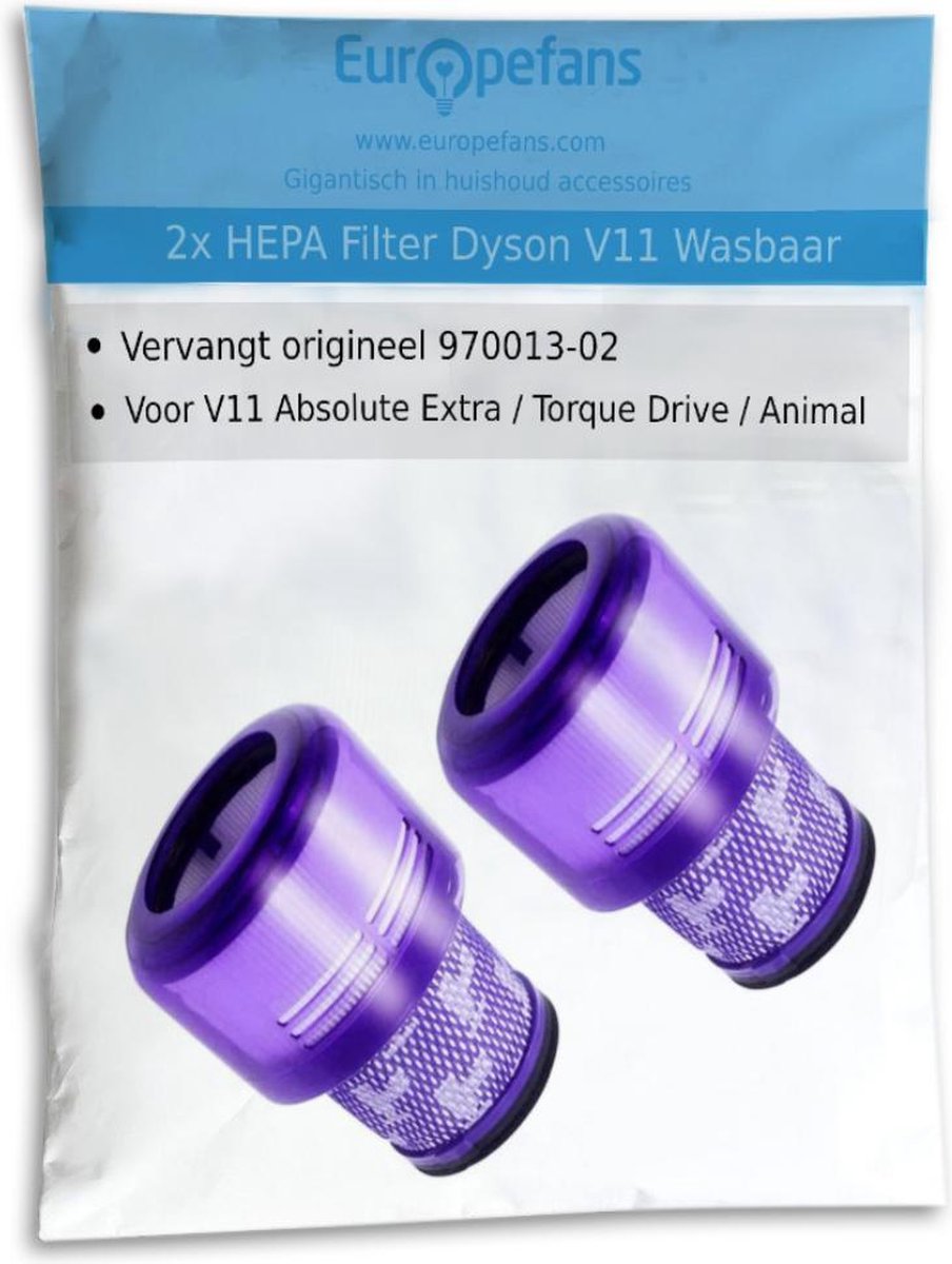 2x Dyson V11 HEPA filter Stofzuiger Motor Wasbaar Absolute Pro Total Clean Torque Drive Animal Parquet